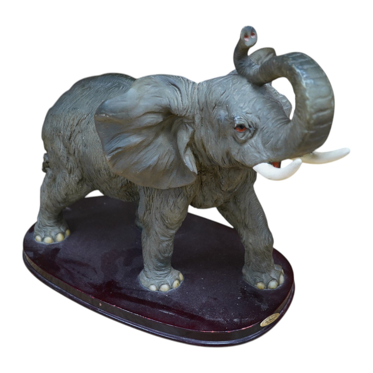 Juliana Collection, a resin sculpture of an elephant, 40cm wide. Condition - good